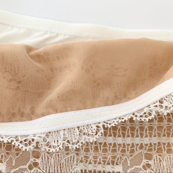 Free People Camila Lace Bandeau Bralette Ivory M - Picture 9 of 15